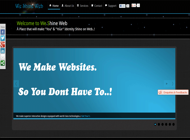 We Shine Web