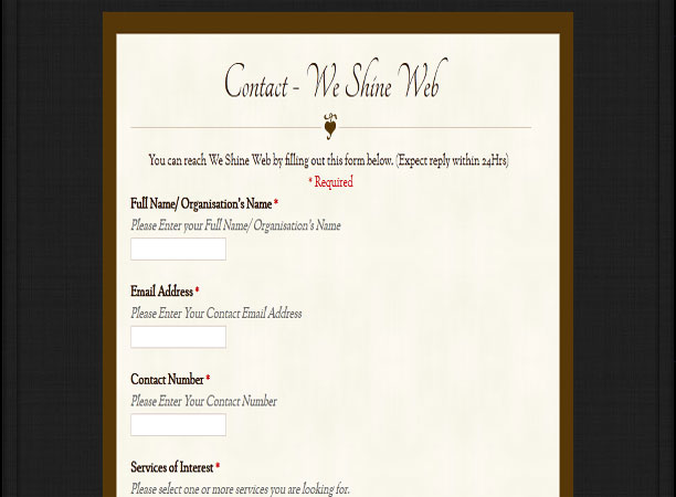 We Shine Web