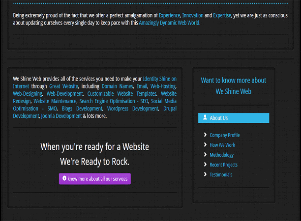 We Shine Web