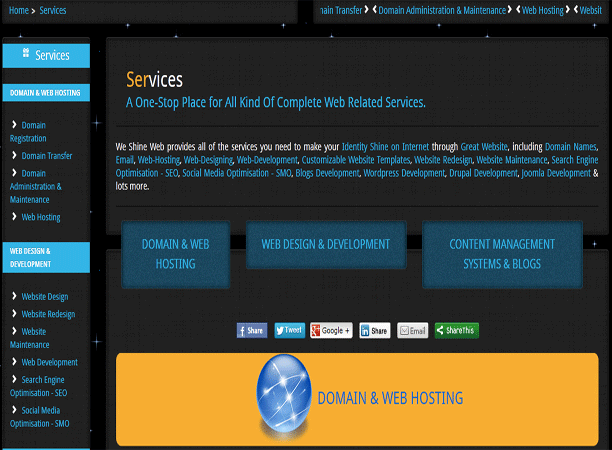 We Shine Web